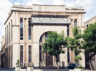 Sicilya 'nın geleneksel mimarisi İtalya' da, tipik C caddesi