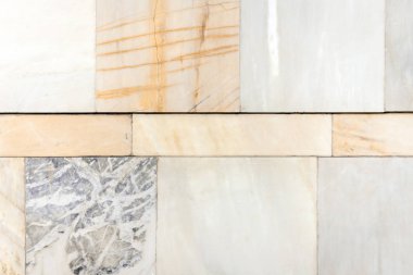 Mermer dokular. Zemin. Eski çağlarda taş levhalarla kaplı. 