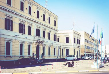 Catania, Sicilya, İtalya 14 Ağustos 2018: Catania Liman Aut