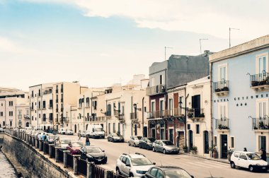 Syracuse (Siracusa), Sicilya, İtalya 12 Ağustos 2018: antik 