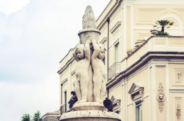 Sicilya 'nın geleneksel mimarisi İtalya' da, tipik C caddesi