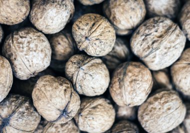 Kabuk arkaplan desenli doğal ceviz.