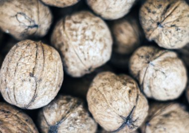 Kabuk arkaplan desenli doğal ceviz.