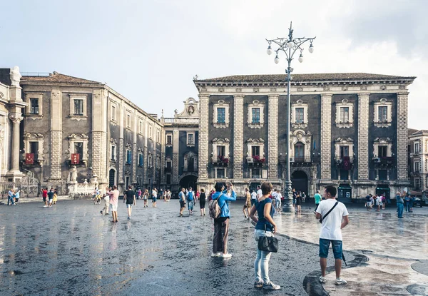 Catania, Sicilië, Italië 15 augustus 2018: historici — Stockfoto