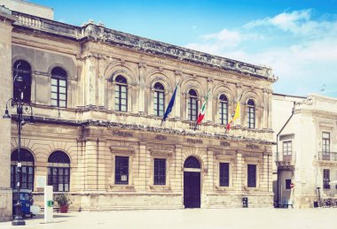 Syracuse (Siracusa), Sicilya, İtalya, antik Piazza del Du Meydanı