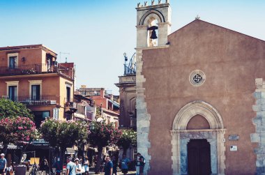 Taormina, Sicilya 06 Ağustos 2018: Ünlü turistler