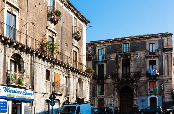 Uitzicht Straat Het Historische Deel Van Stad Oude Gebouwen Barocoo — Stockfoto