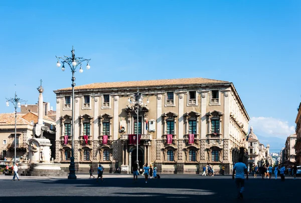 Uitzicht Straat Het Historische Deel Van Stad Oude Gebouwen Barocoo — Stockfoto