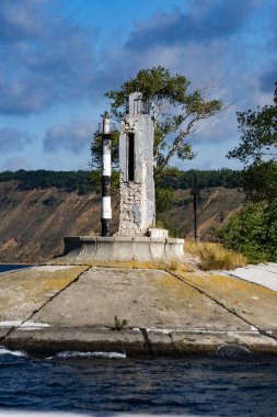 Volga nehri yaz manzarası