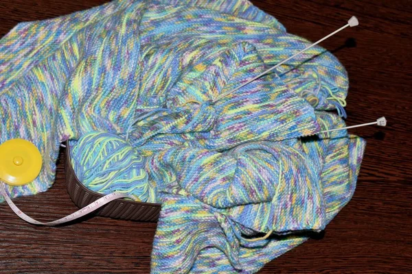 Knitwear Needlework Yarn Roulette — Stock Photo, Image