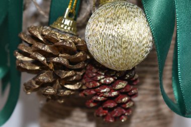 Noel kompozisyonu. Noel atmosferi. Noel oyuncakları..