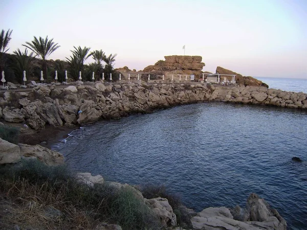 Кіпр Пафос Узбережжя Спорудження — стокове фото