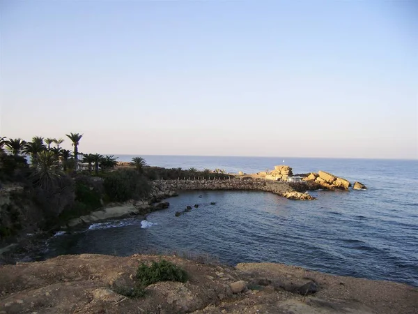 Zypern Pathos Küste Böschung — Stockfoto