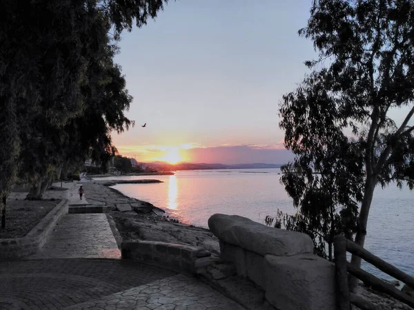Limasol Kıbrıs Güzel Sahil Turizm Bölgesi — Stok fotoğraf