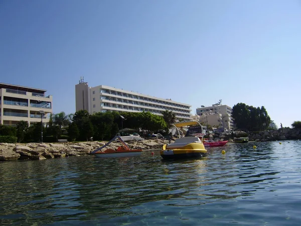 Limassol Cyprus Mediterranean Sea Beautiful Coast Tourist Area Sea View — Stock Photo, Image