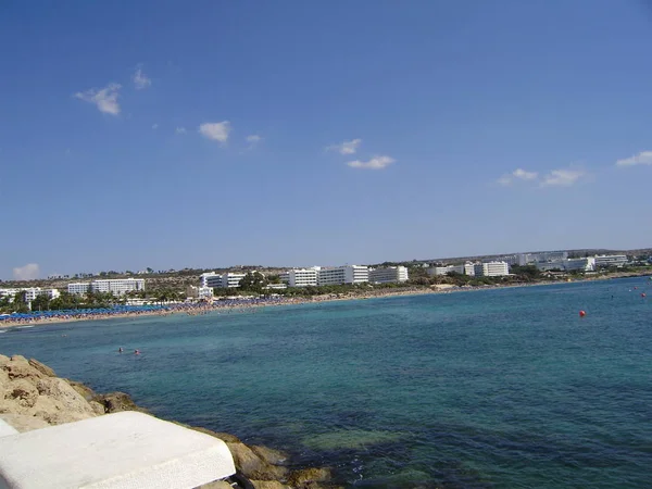 Кіпр Алія Напа Берег Середземного Моря Берег Пляжі — стокове фото