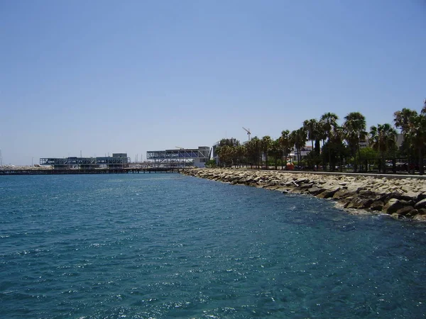 Île Chypre Limassol Côte Mer Méditerranée Vue Sur Mer — Photo