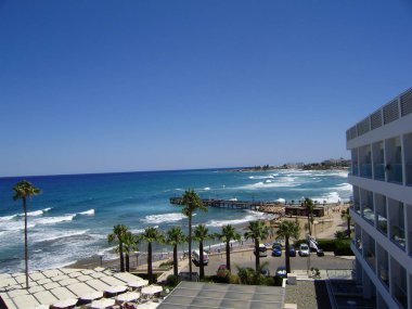 Kıbrıs. Protaras.Akdeniz manzarası. 