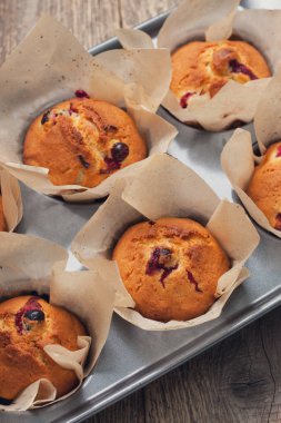 Kek ile kızılcık (Üstten Görünüm)