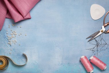 (Üstten görünüm dikiş için Araçlar)