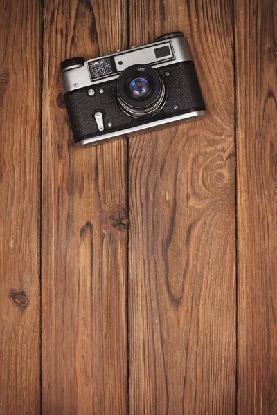 Old camera  in vintage style — Stock Photo, Image