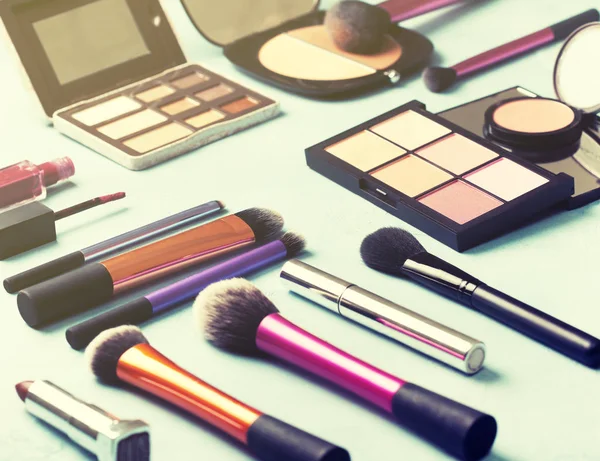 Makeup produkter närbild — Stockfoto