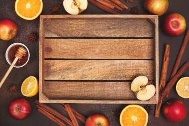 Kış içecekler için malzemeler 