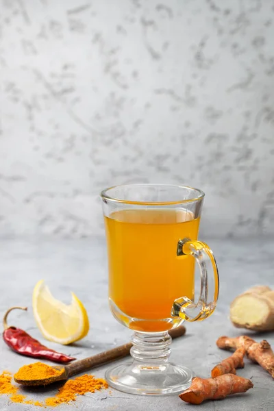 Detox-Drink Kurkuma — Stockfoto