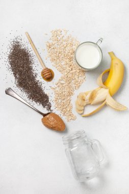 gecede yulaf ezmesi için malzemeler 