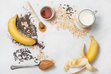 gecede yulaf ezmesi için malzemeler 