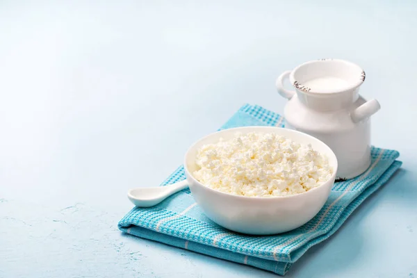 Homemade cottage cheese — Stock Photo, Image