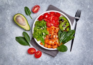 sağlıklı vejetaryen kasesi.