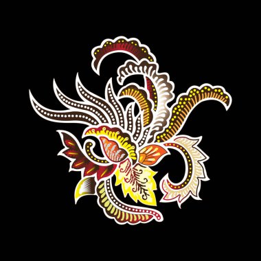 Endonezya 'dan vektör batik kuş