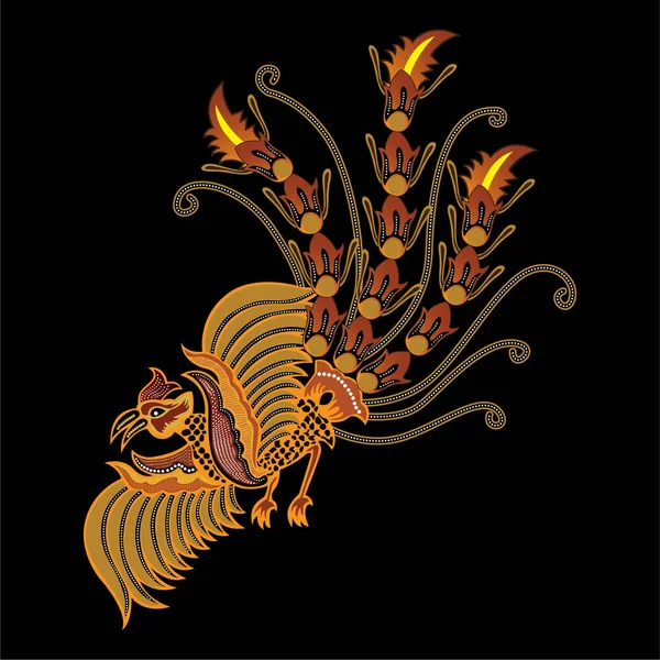 Vector batik ave de indonesia — Vector de stock