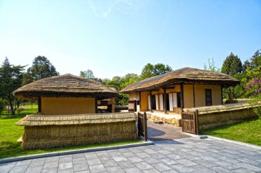 Mangyongdae Müzesi evde: doğum yeri Kuzey Kore lideri Kim Il sung. Pyongyang, Kuzey Kore - Kuzey Kore. 02 Mayıs 2017.