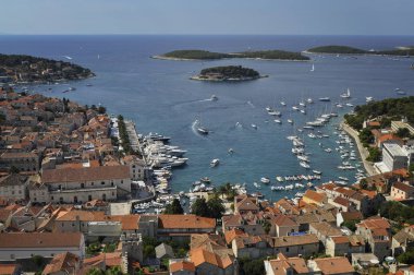 Hvar adasında Hvar şehri
