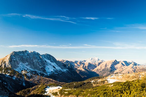 Zimní den v italských Alpách — Stock fotografie