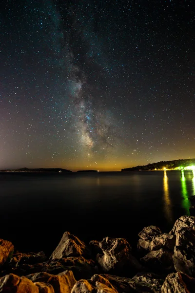 Vía Láctea en el cielo de la croacia — Foto de Stock