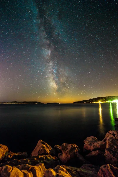 Vía Láctea en el cielo de la croacia — Foto de Stock