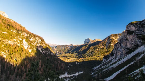 Höst morgon i Alperna — Stockfoto