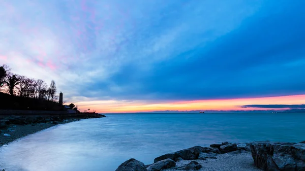 Evening in the gulf of Trieste — Stock Photo, Image