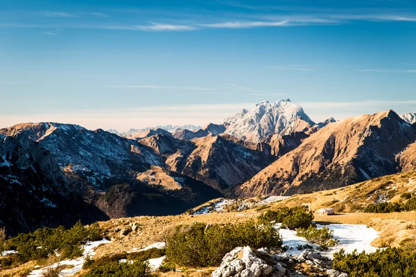 Wintertag in den italienischen Alpen — Stockfoto