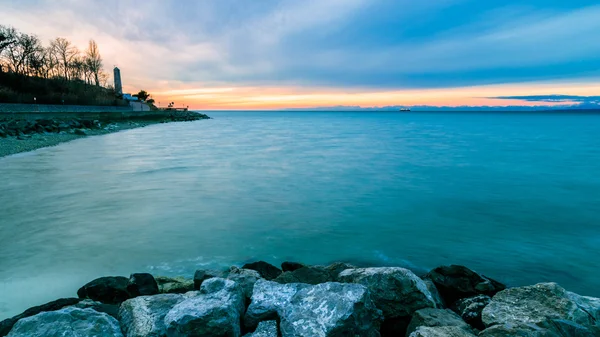 Noche en el golfo de trieste — Foto de Stock