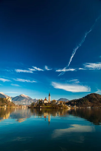 Morgen am See von Bled — Stockfoto