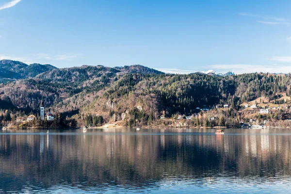 Morgen am See von Bled — Stockfoto