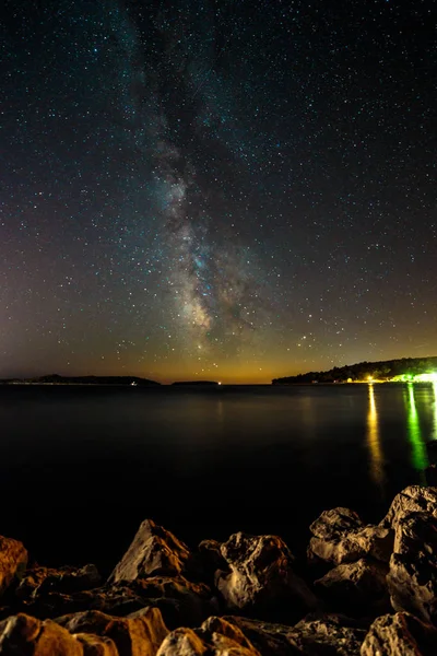 Vía Láctea en el cielo de la croacia — Foto de Stock