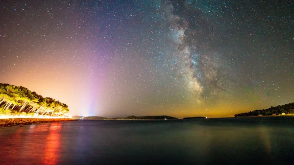 Vía Láctea en el cielo de la croacia — Foto de Stock