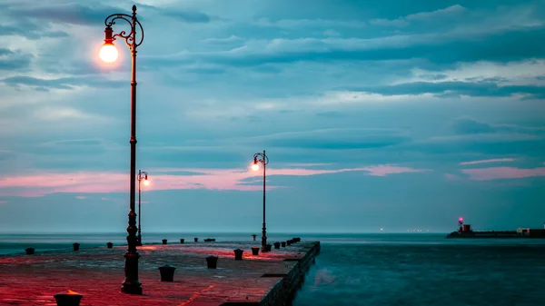 Windy day in the city of Trieste — Stock Photo, Image