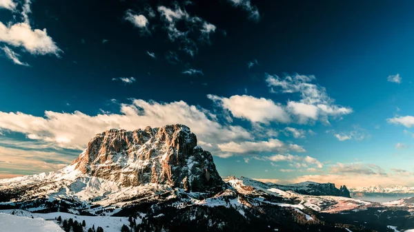 İtalyan Dolomiti kayak sezonu için hazır — Stok fotoğraf