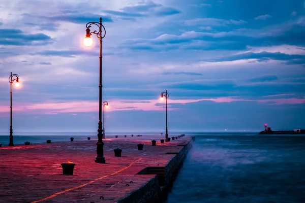 Windy day in the city of Trieste — Stock Photo, Image